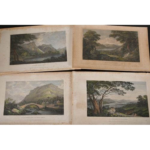 19 - W. Byrne and L. Landseer after Farrington, a set of eight hand-coloured engravings of Lake District ... 