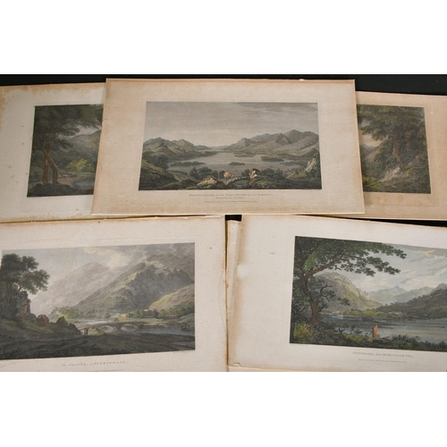 19 - W. Byrne and L. Landseer after Farrington, a set of eight hand-coloured engravings of Lake District ... 