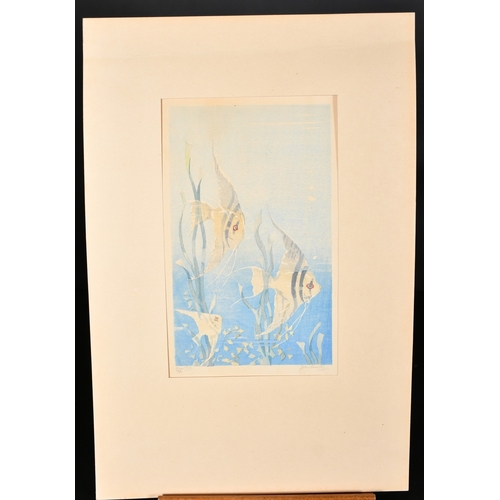 28 - Jean Armitage (1895-1988), 'Angel Fish', colour woodcut, signed and inscribed in pencil and numbered... 