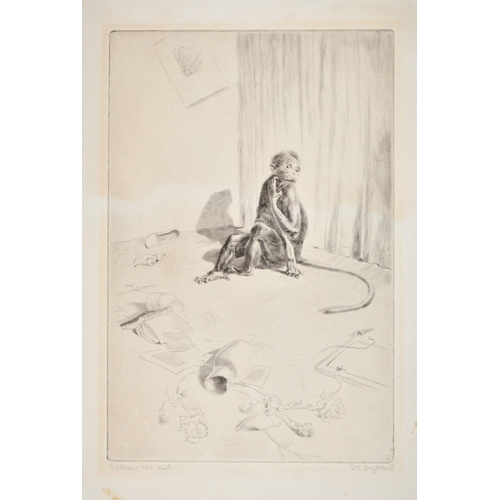 40 - Leonard Robert Brightwell (1889-1983), 'Between the Acts', etching, signed and inscribed in pencil, ... 