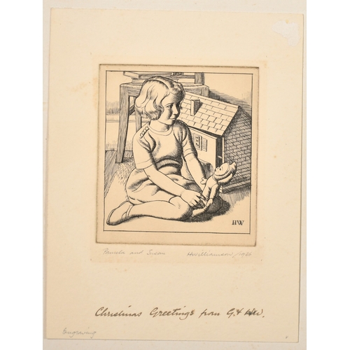 49 - Harold Williamson (1898-1972), a group of four etchings of children, each signed in pencil, the smal... 