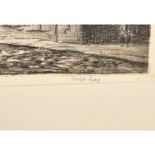 52 - Joseph Gray (1890-1962), 'Old Edinburgh', etching, signed in pencil, plate size 12