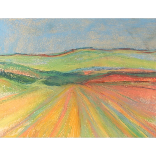 618 - Jeff Hoare (1923-2019) British, 'Provence Summer', pastel, titled verso, 18