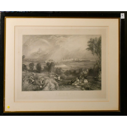 68 - Goodall after Turner, 'Oxford, from North Hinksey Hill', engraving, 16