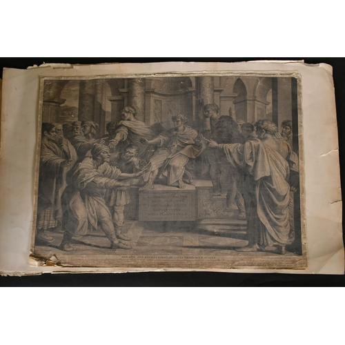 93 - After Raphael, seven Old Master engravings, all figure subjects, sizes from 9.75