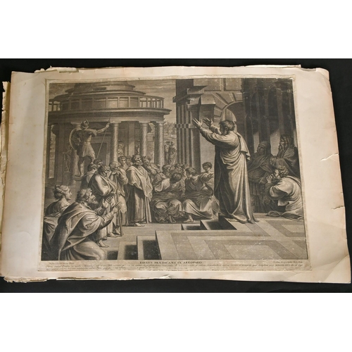 93 - After Raphael, seven Old Master engravings, all figure subjects, sizes from 9.75