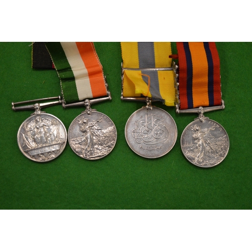 1003 - A good group of four Military medals awarded to J Farquarson Sea Forth Highlanders, Victorian period... 