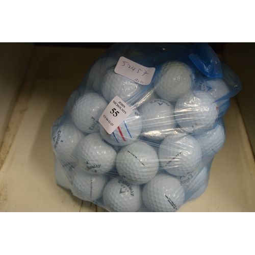 55 - Fifty Gallaway golf balls.