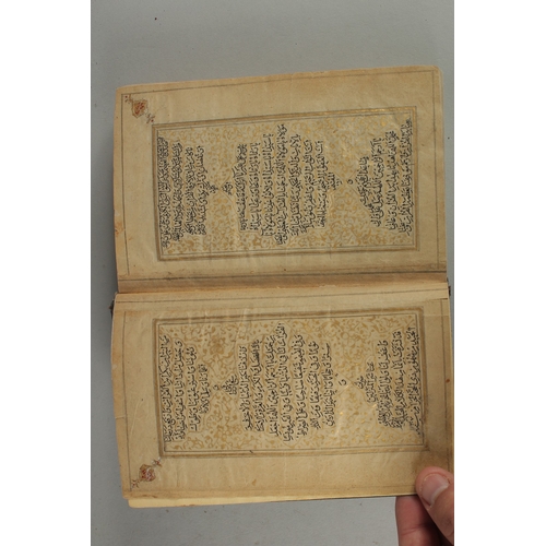 242 - A FINE 19TH CENTURY ISLAMIC KASHMIRI QURAN, Arabic manuscript on paper, with black naskh, text panel... 