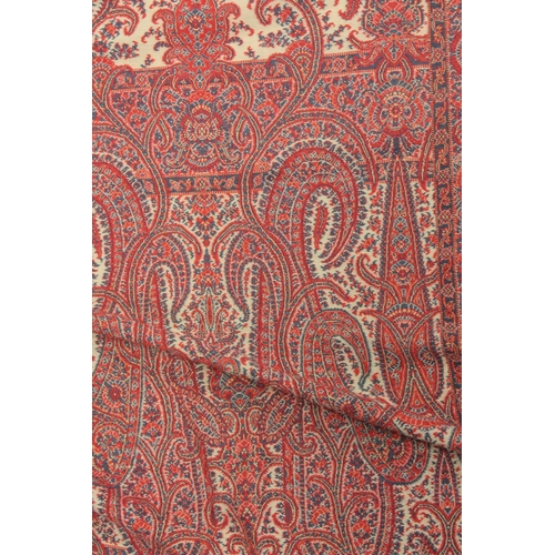 257 - A 19TH CENTURY INDIAN KASHMIRI SHAWL.