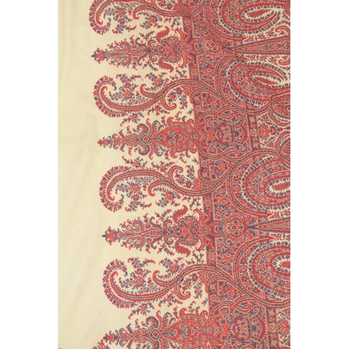 257 - A 19TH CENTURY INDIAN KASHMIRI SHAWL.