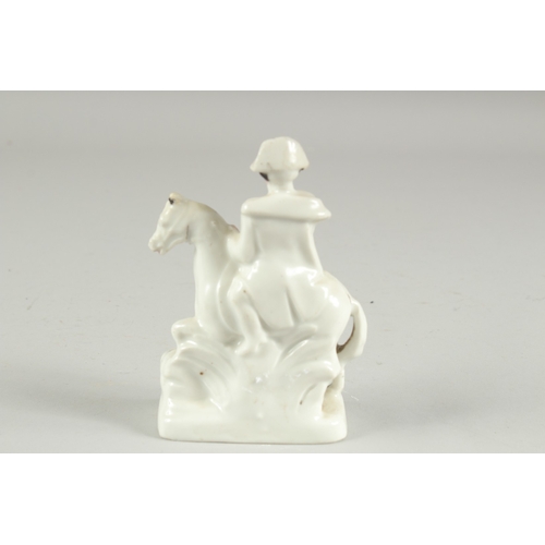 1082 - A STAFFORDSHIRE FIGURE OF NAPOLEON on a horse. 5ins high.