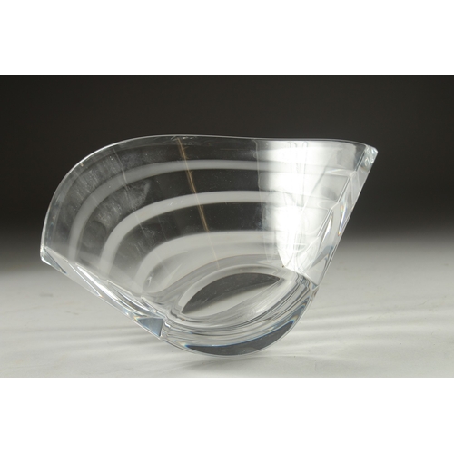 1058 - A BACCARAT BOAT SHAPED BOWL