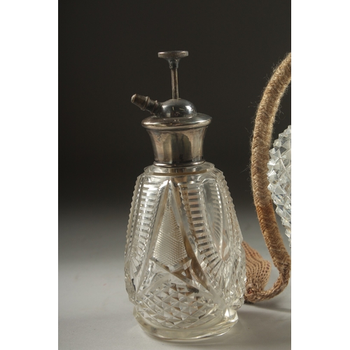 1062 - FOUR VARIOUS EDWARDIAN GLASS SCENT BOTTLES(4).