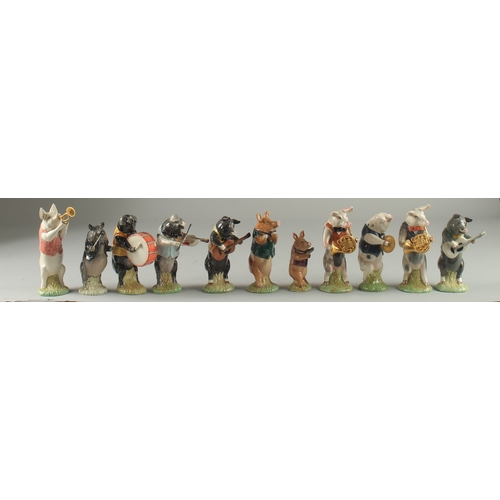 1093 - A COLLECTION OF ELEVEN BESWICK POTTERY PIGS (11)