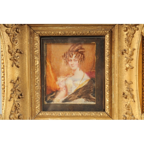 1139 - A VERY GOOD PAIR OF VICTORIAN PORTAIT MINIATURES a young lady and a gentleman, in good gilt frames. ... 