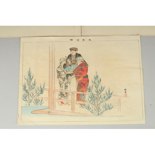 2 - KOGYO TSUKIOKA (1869-1927): NOH THEATRE PLAYS, c.1902, three original Japanese woodblock prints, (3)... 