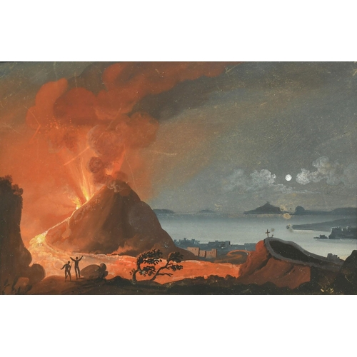 104 - Early 19th Century Italian School, 'Eruz Del 1812', gouache, inscribed, 8.5