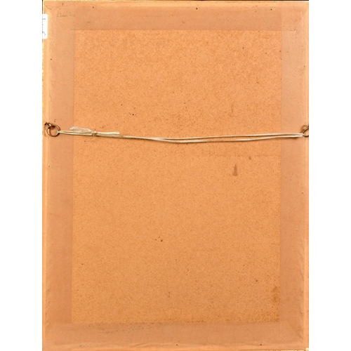 107 - Italian School, Circa 1900, boat in a bay under moonlight, gouache, 4