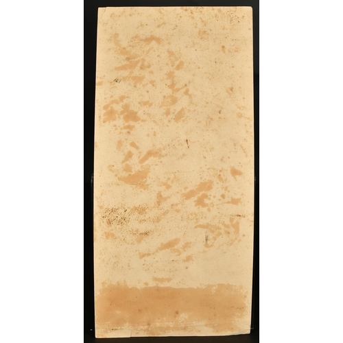 112 - Manner of J. B. Jackson, the crucifixion, sepia wash heightened with white and red, 16.5