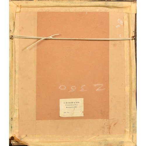 114 - 19th Century Continental School, a couple in traditional costume with their dog, watercolour and dec... 