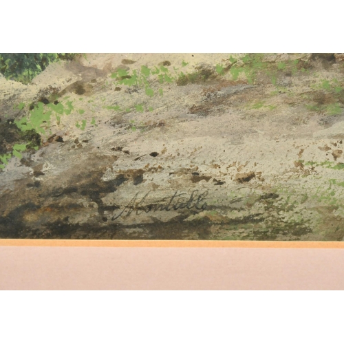 116 - Late 19th Century Italian School, a pair of Gouache coastal scenes, Capri and Sorrento, one indistin... 