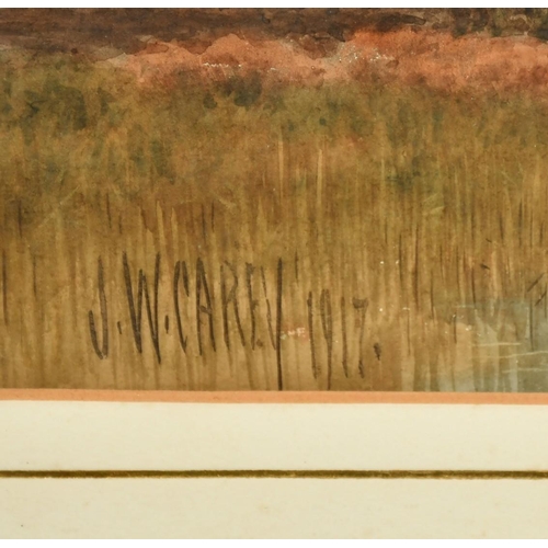 83 - Joseph William Carey (1859-1937), 'Near Connaught, Connemara', a view of a river under changing skie... 