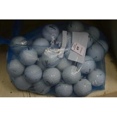 69 - A bag of Wilson golf balls.