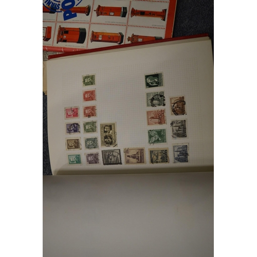 969 - Five various stamp albums with contents.