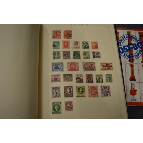 969 - Five various stamp albums with contents.