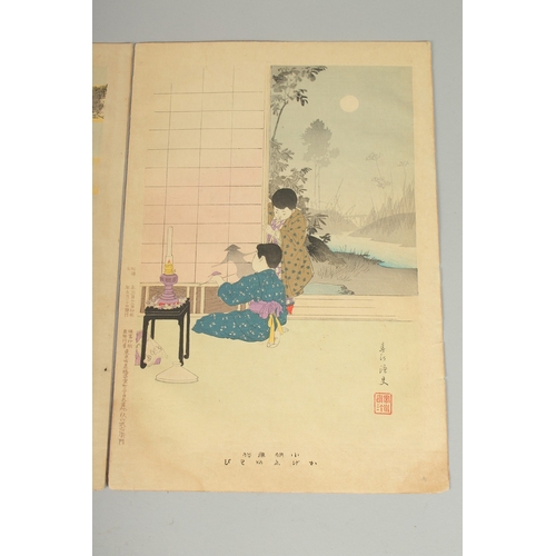 127 - SHUNTEI MIYAGAWA (1873-1914): FROM THE SERIES OF DAILY LIFE OF CHILDREN; 1896, three original Japane... 