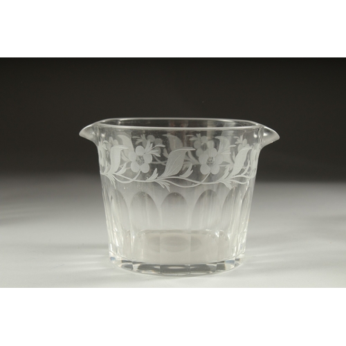 1050 - A SET OF SIX ENGRAVED FINGER BOWLS.