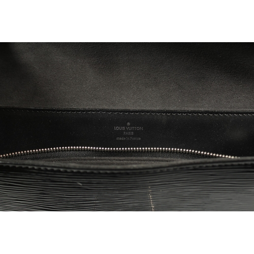 1245 - A LOUIS VUITTON BLACK PATENT BAG in original box.