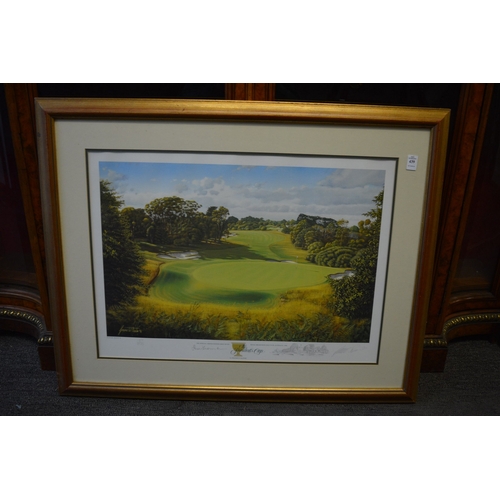 439 - The President's Cup, golfing prints.