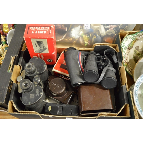 649 - Military binoculars etc.