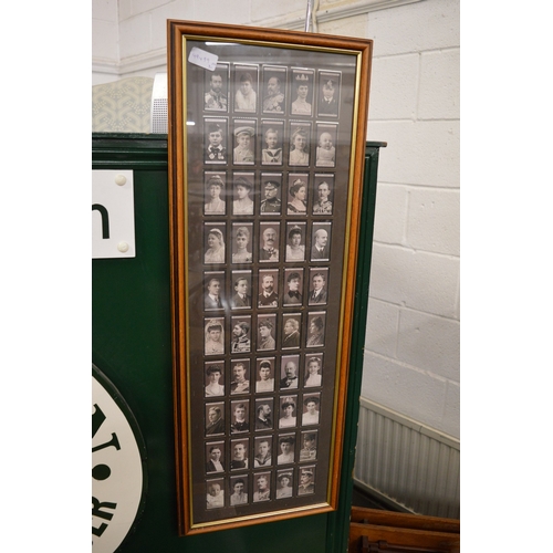 658 - A collection of Wills's cigarette cards depicting Royalty mounted in a pair of double sided frames.