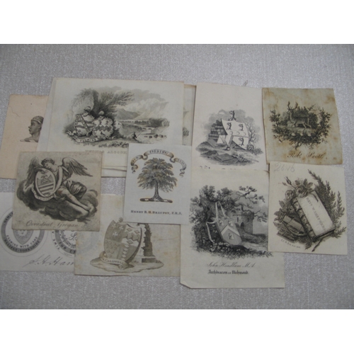 1 - EX-LIBRIS BOOKPLATES, a substantial unsorted collection, 18th - 20th c; mostly armorials but a few C... 