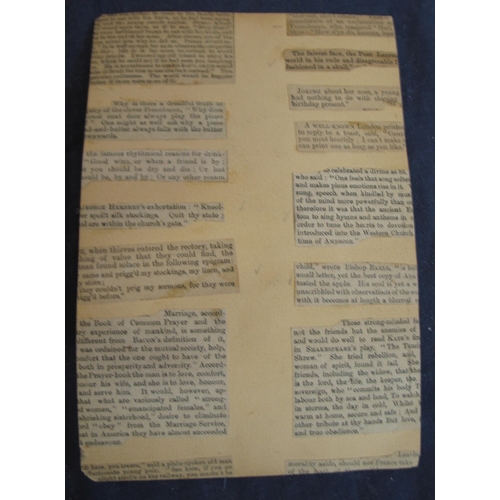 118 - DICKENS: manuscript letter in brown ink on card backing from Charles Dickens in Doughty Street to Fo... 