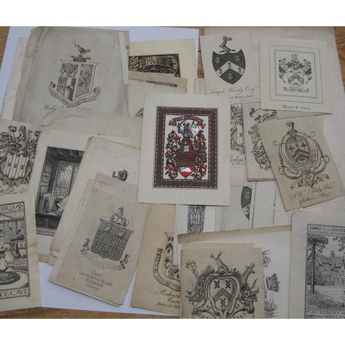 13 - EX-LIBRIS BOOKPLATES, a loose / housed collection relating to SURREY (including CLAPHAM).