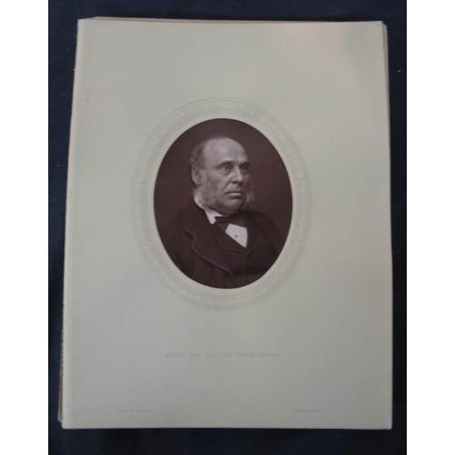 133 - PHOTOGRAPHY: 50 Woodburytype portraits of famous men of the late 19th century.