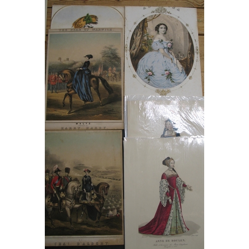 149 - [PRINTS] COSTUME & HISTORY, 19th c. collection of lithographs by J. Brandard (1812-1863), published ... 