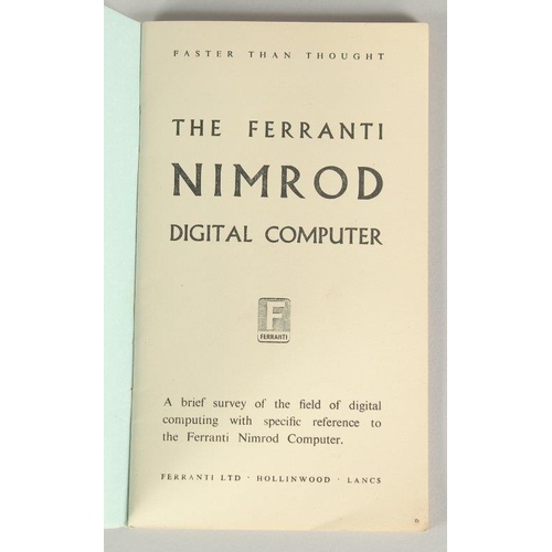 159 - [EARLY COMPUTING / ARTIFICIAL or MACHINE INTELLIGENCE / (thought to be the) FIRST BOOK ABOUT A COMPU... 