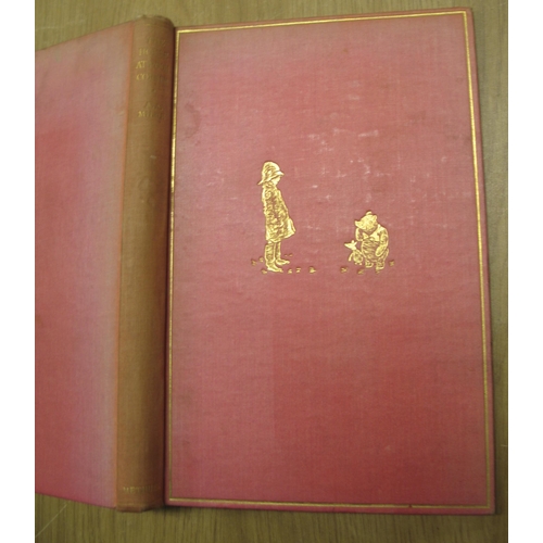 165 - MILNE (A. A.) The House at Pooh Corner, 8vo, illus. by Shepard, pink cloth (spine faded) owner name ... 