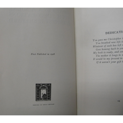 166 - [BINDING] MILNE (A. A.) The House at Pooh Corner, 8vo, illus. by Shepard, publisher's DE-LUXE red li... 