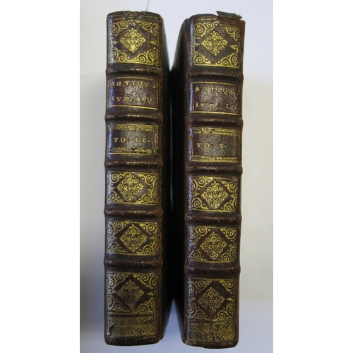 217 - [JUDAICA] BASNAGE (J.) Antiquitez Judaiques, 2 vols, 12mo, 25 plates (incl. frontispieces & maps; mo... 