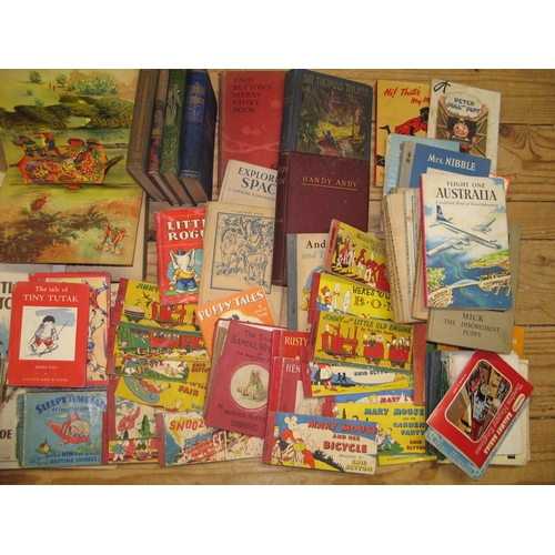 284 - CHILDREN'S BOOKS, collection of various, incl. Enid Blyton, Rupert books (defective), (1 box).