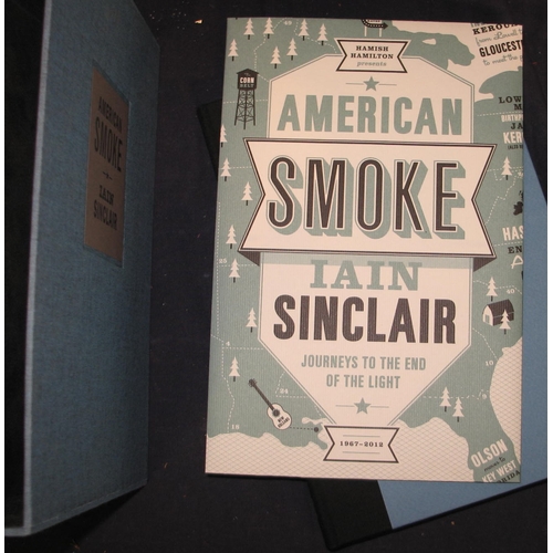 327 - [SIGNED] SINCLAIR (Iain) American Smoke, London: Hamish Hamilton. (2003). SIGNED LIMITED First Editi... 