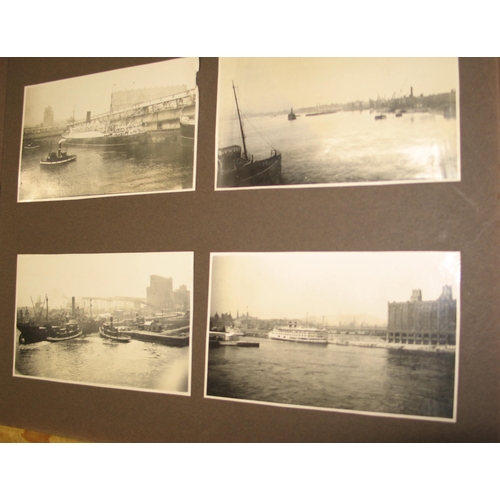 33 - [EMIGRATION] a ca. 1927 photograph album & postcards detailing a family emigrating from England to C... 