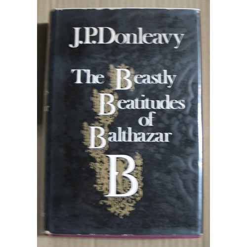 345 - [SIGNED] DONLEAVY (J. P.) The Beastly Beatitudes of Balthazar B, 8vo, clo., d.w. (edges chipped), si... 