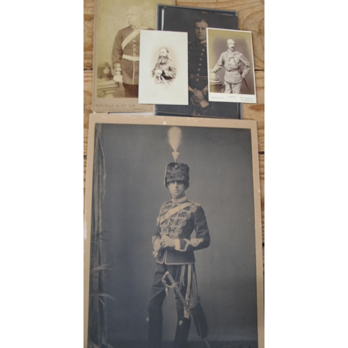 38 - MILITARY PHOTOGRAPHS, approx. 18, various formats, possibly incl. Gordon of Khartoum (as a Captain) ... 